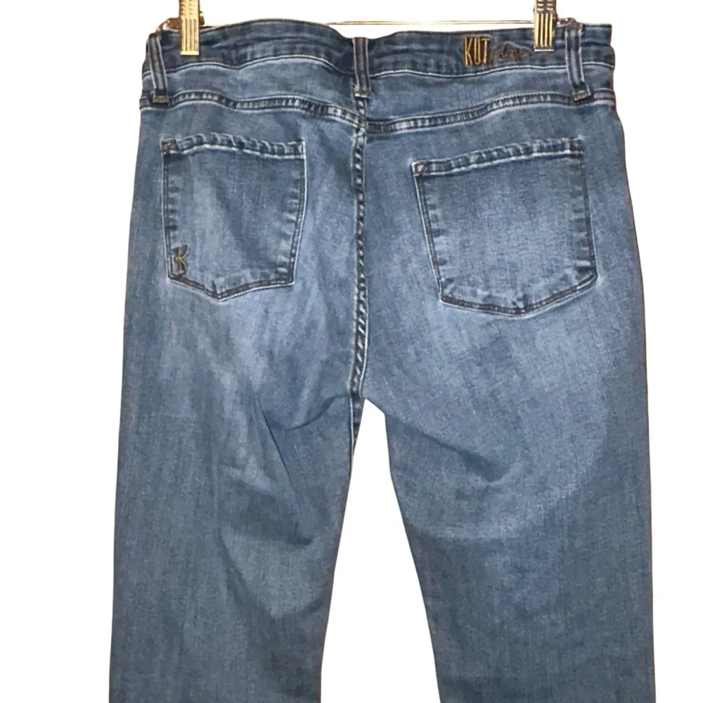 KUT from the Kloth Women’s Straight Leg‎ Jeans Size 8 Stretch Blue Denim